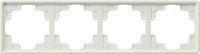 Gira afdekraam 4-voudig zuiverwit - thumbnail