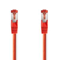 Nedis CAT6 Netwerkkabel | RJ45 Male | RJ45 Male | S/FTP | 2.00 m | Rond | LSZH | Rood | Label - CCGL85221RD20 - thumbnail