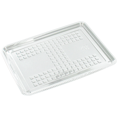 Schaal | vleeswarenschaal | gerecycled PET | rechthoekig | 180x125x transparant | 3000 stuks