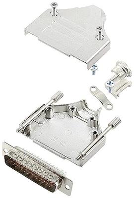 encitech MHDM-25-HDP44-W-K 6355-8059-03 D-sub male connectorset 180 ° Aantal polen: 44 Soldeerkelk 1 stuk(s)