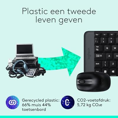 Logitech Wireless Combo MK220 toetsenbord + muis desktopset - thumbnail