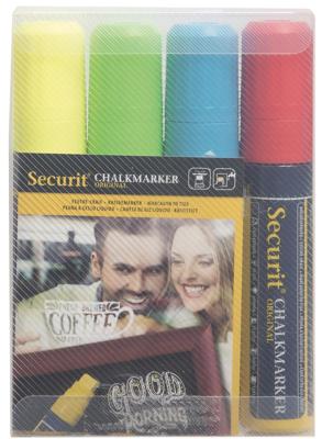 Krijtstift Securit SMA-720 blok ass 7-15mm blister à 4 stuks Krijtstift Securit SMA-720 blok ass 7-15mm blister à 4 stuks