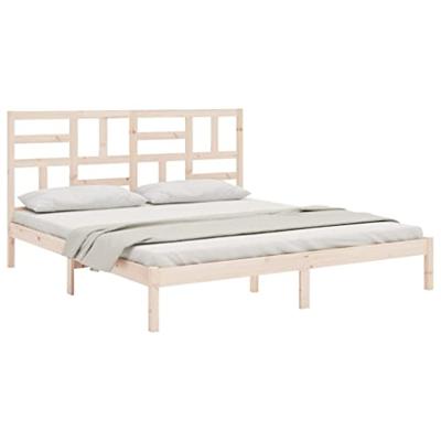 Bedframe zonder matras massief hout 200x200 cm Bedframe zonder matras massief hout 200x200 cm