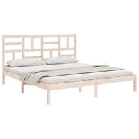 Bedframe zonder matras massief hout 200x200 cm - thumbnail