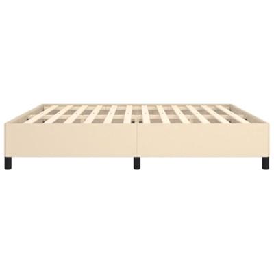 Bedframe stof crmekleurig 200x200 cm Bedframe stof crmekleurig 200x200 cm