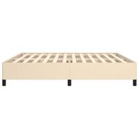 Bedframe stof crmekleurig 200x200 cm - thumbnail