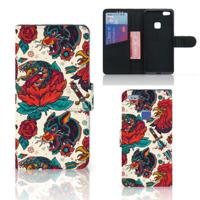 Hoesje voor Huawei P10 Lite Flowers Blue - thumbnail