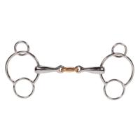 Pagony Pessoa bit dubbel gebroken Luxe 16mm zilver maat:12,5 - thumbnail