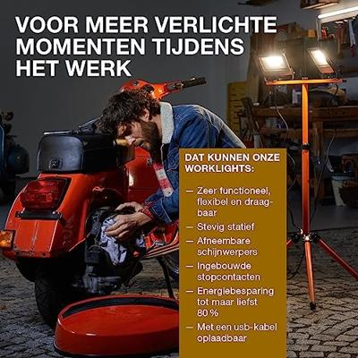 LEDVANCE LED WORKLIGHT 2x20W 840 TRIPOD LED-bouwlamp 40 W 3600 lm Koudwit