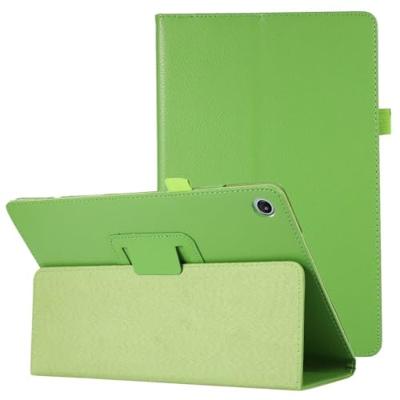 Lunso - Lenovo Tab M10 Plus Gen 3 (3e generatie) - Stand flip Bookcase hoes - Groen Lunso - Lenovo Tab M10 Plus Gen 3 (3e generatie) - Stand flip Bookcase hoes - Groen