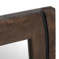 VidaXL Badkamer spiegel wandgemonteerd bruin 70 x 50 x 2,5 cm - thumbnail