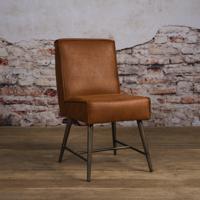 Tower Living Eetkamerstoel 'Belmonte', kleur cognac - thumbnail