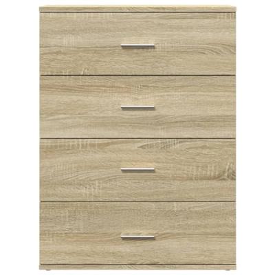 Dressoir 60x39x80 cm bewerkt hout sonoma eikenkleurig