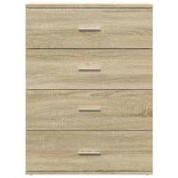 Dressoir 60x39x80 cm bewerkt hout sonoma eikenkleurig - thumbnail