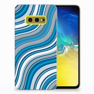 Samsung Galaxy S10e | TPU bumper | Waves Blue Samsung Galaxy S10e | TPU bumper | Waves Blue