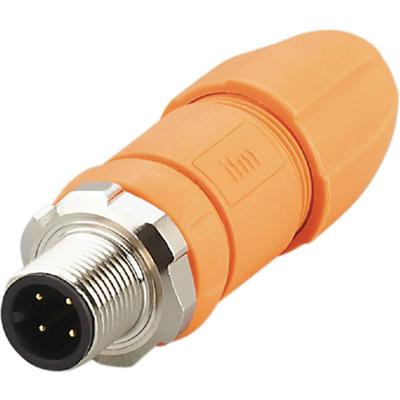ifm Electronic EVC812 Sensor/actuator connector, niet geassembleerd Aantal polen (sensoren): 4 Stekker, recht 1 stuk(s)