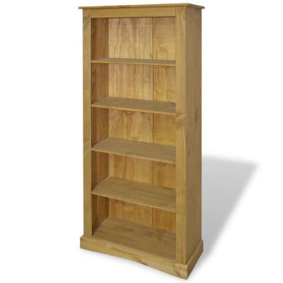 Boekenkast met 5 planken Corona-stijl 80x40x170 cm grenenhout