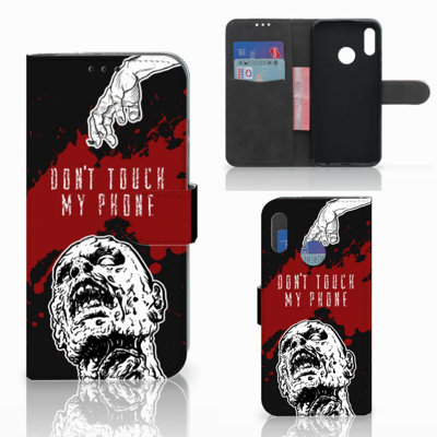 Honor 10 Lite Portemonnee Hoesje Zombie Blood Honor 10 Lite Portemonnee Hoesje Zombie Blood