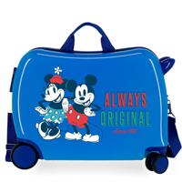 Disney Rolling Suitcase 4 Wheels Micky Mouse Always Original Blue - thumbnail