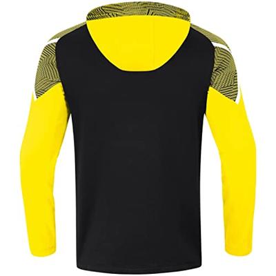 JAKO 6722K Sweater Met Kap Performance Kids - Zwart/Zachtgeel - 164