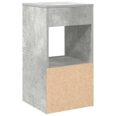 Nachtkastjes 2 st met lade 35x34x66,5 cm betongrijs