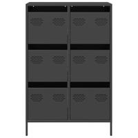 Hoge kast 68x39x101,5 cm staal zwart - thumbnail