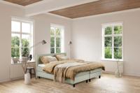 Beddenleeuw Boxspring Bed Isabella - 180x220 - Incl. Pocketmatras + Hoofdbord - Groen - thumbnail