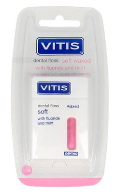 Vitis Floss soft waxed expanding fluor roze 50 meter 1 Stuks Vitis Floss soft waxed expanding fluor roze 50 meter 1 Stuks