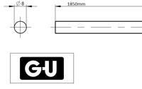 GU verbindingsstang GU 1850 mm (8) 9-25476-18 - thumbnail