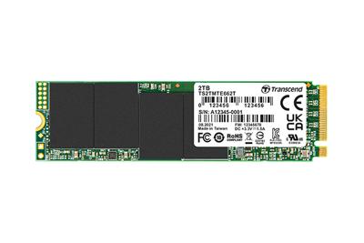 Transcend MTE662T-I 2 TB NVMe/PCIe M.2 SSD 2280 harde schijf PCIe NVMe 3.0 x4 Industrial TS2TMTE662T-I