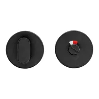 Hdd Pro WC Garnituur Rond Shape Zwart - thumbnail