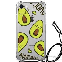 iPhone SE 2022 | 2020 | 8 | 7 Stevig | Bumper Hoesje | Avocado Singing - thumbnail