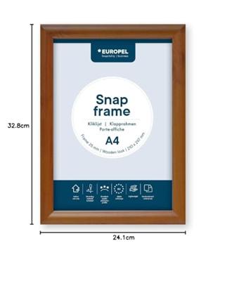 Kliklijst europel a4 25mm houtlook