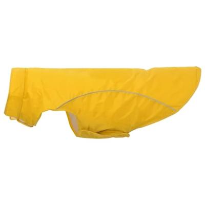 Hondenregenjas met reflecterende strips polyester geel 4XL