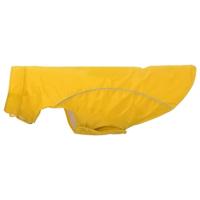 Hondenregenjas met reflecterende strips polyester geel 4XL - thumbnail