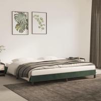 Bedframe zonder matras 200x200 cm fluweel donkergroen - thumbnail