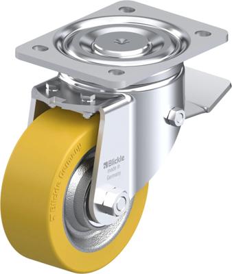 Blickle LH-SETH 125K-ST Zwenkwiel met rem Wieldiameter: 125 mm Draagvermogen (max.): 500 kg 1 stuk(s)