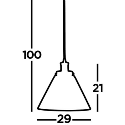Searchlight HanglampPyramid Ø 29cm grijs - 3228CC
