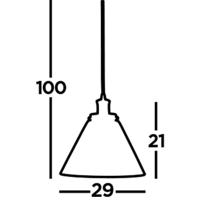Searchlight HanglampPyramid Ø 29cm antiek brons - 3228AB - thumbnail