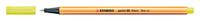 STABILO point 88, premium fineliner 0.4 mm, neon geel - thumbnail