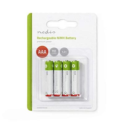 Oplaadbare NiMH batterij AAA | 1,2 V | 950 mAh | 4 stuks | Blister Oplaadbare NiMH batterij AAA | 1,2 V | 950 mAh | 4 stuks | Blister