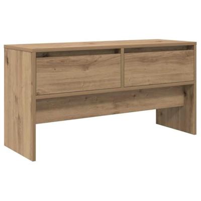 Halmeubelset met lade 4 pcs Ambachtelijk eiken Bewerkt hout