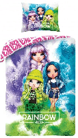 Rainbow High Dekbedovertrek 140 x 200 cm - Katoen 70 x 90 cm - thumbnail