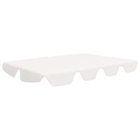 VidaXL Vervangingsluifel voor schommelbank 188/168x145/110 cm wit - thumbnail