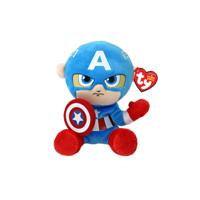 Ty Beanie babies marvel captain america soft, 15cm - thumbnail