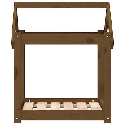 VidaXL Hondenmand 61x50x70 cm massief grenenhout honingbruin VidaXL Hondenmand 61x50x70 cm massief grenenhout honingbruin