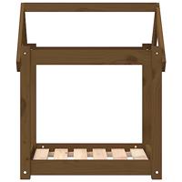 Hondenmand 61x50x70 cm massief grenenhout honingbruin - thumbnail