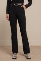 Flair pinstripe trousers - black/off white - 13620 - thumbnail