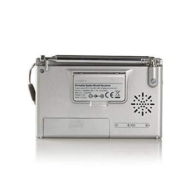 FM-radio | 1,5W | Wereldontvanger | Alarmfunctie | Grijs