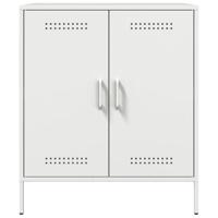 Dressoir 68x39x79 cm staal wit - thumbnail